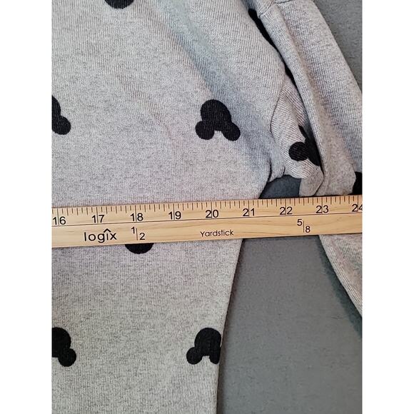 Disney Women’s Mickey Mouse Sleepwear Top Gray Tie Waist M - Picture 4 of 7